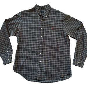 Ralph Lauren Men’s Plaid Logo Button Down Shirt Size L Business Casual Preppy